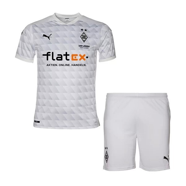 Camiseta Borussia Mönchengladbach Primera Equipación Niños 2020-2021 Blanco